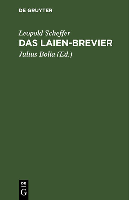 Book cover image for Das Laien-Brevier ISBN: 9783112364437